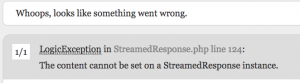 StreamedResponse