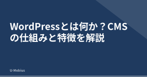 WordPressとは何か？CMSの仕組みと特徴を解説